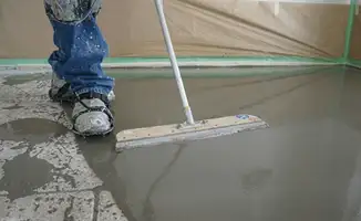 Uneven floor being professionally repaired in Worcester, MA